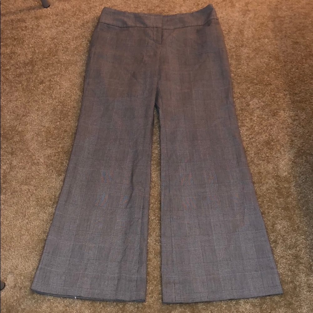 The Limited flare gray pants. Size 8